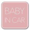 Baby Car Magnet (Simple Design) Baby in Car Baby On
