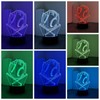 Fincoly Baseball 3D Illusion Gift Night Light with Remote Touch