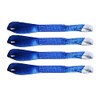 XHTECH 2 Inches High Strength Reinforced Soft Loop,Motorcycle Tie Down Straps,22 Inches Length,11000Lbs Breaking Strength 4 Pack, Blue
