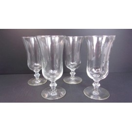 Libbey Set of 4 Libbey GEORGIAN Clear Parfait  Glasses 5 1/4" x 3 1/2"  4.5 oz. Box # 7