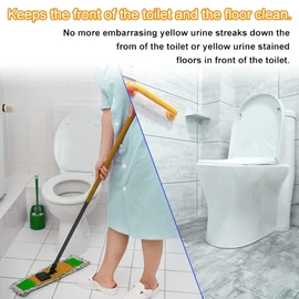 Mokkker Pee Splash Guard for Toilet Seat, Potty Training Toilet Seat Pee Guard, Urine Deflector Prevents Kids Adults from Peeing Splash Spillage for Round and Oval Toilets - Transparent