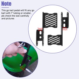 CILOYU Heavy Duty Go Kart Pedals Kit with Modified Brake and Throttle Foot Pedal Replacement for Yerf Dog Go Kart Parts Predator 212cc 196cc Go Cart Accessories Parts