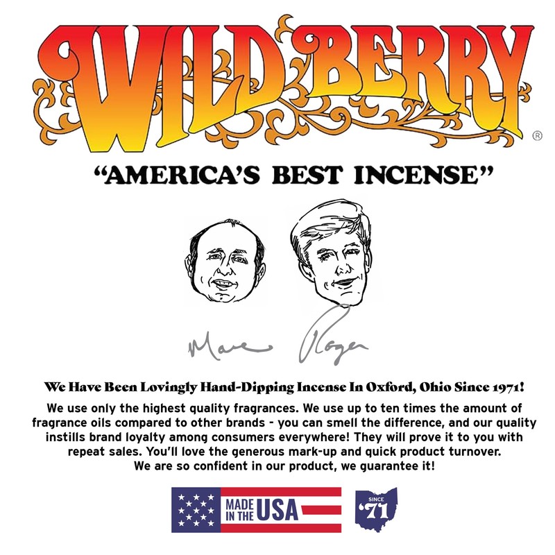 Wild Berry Incense Sticks - Havana Blue - Clean Fresh