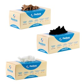Pedsox, 3 x 100 Disposable Hygiene Socks for Testing Shoes, Comfort Line, Unisex, One Size, Colour mix, One size fits all