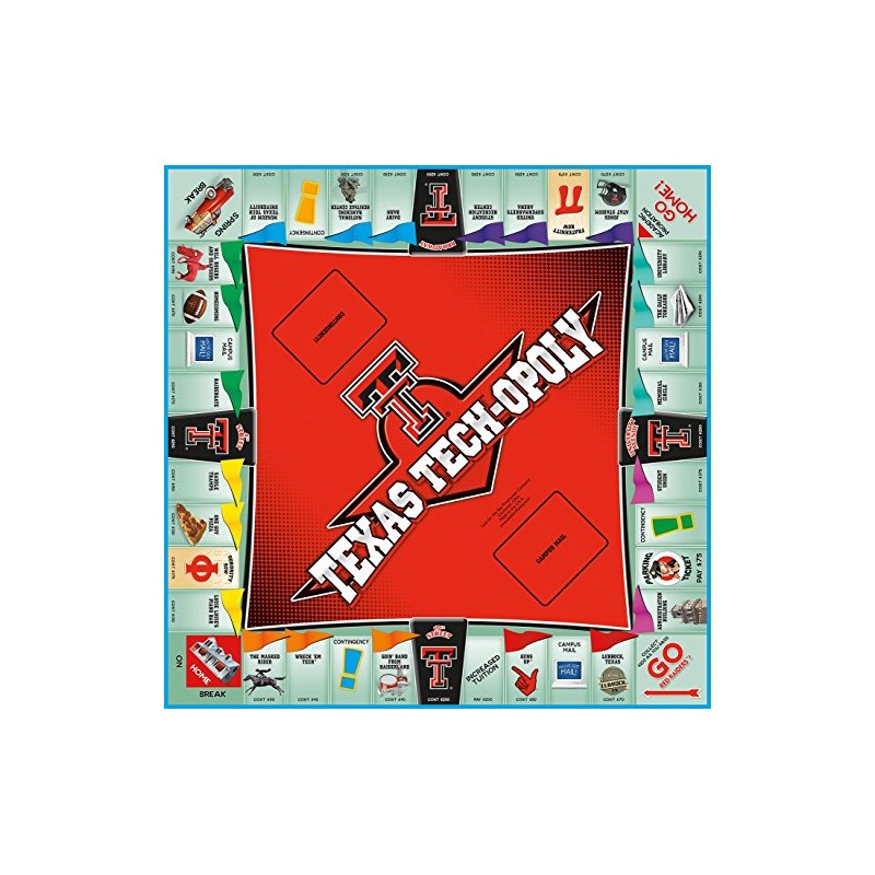 Texas Tech-Opoly Board Game