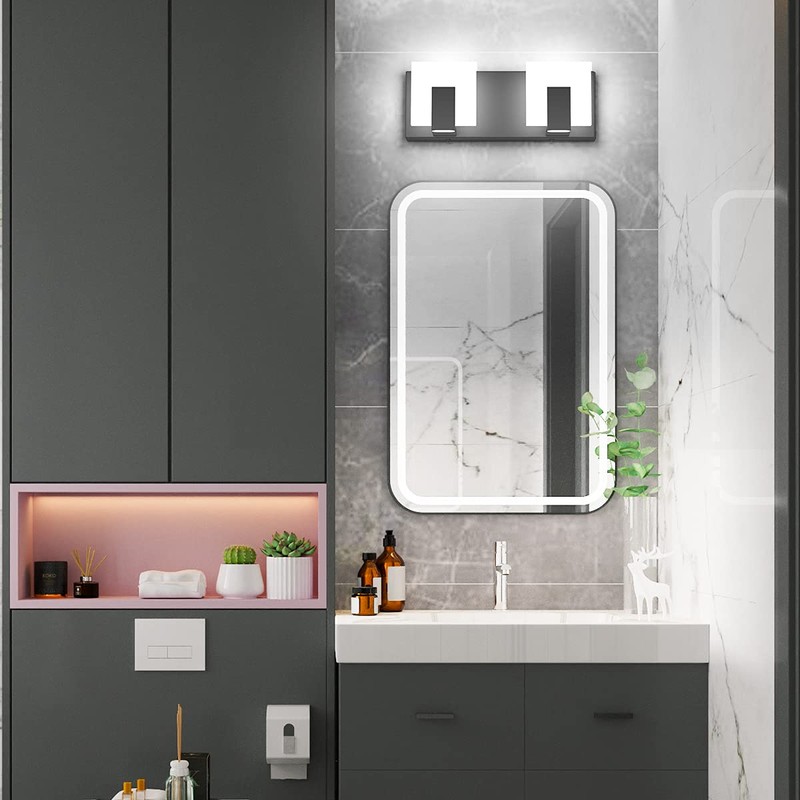 Aipsun 2 Lights Modern Black Vanity Light Up and Down