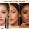 6 Black+ 6 Brown Liquid Eyeliner Pencil Sets for Women
