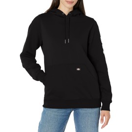 Dickies Women's Heavyweight Logo Sleeve Pullover, Knit Black