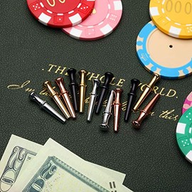 Mudder 8 Pieces Metal Cribbage Pegs Fit 1/8 Holes with a Tapered Design for Cribbage Pegs with 4 Colors