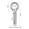 sourcing map M10 x 80 Expansion Eyebolt Eye Nut Screw