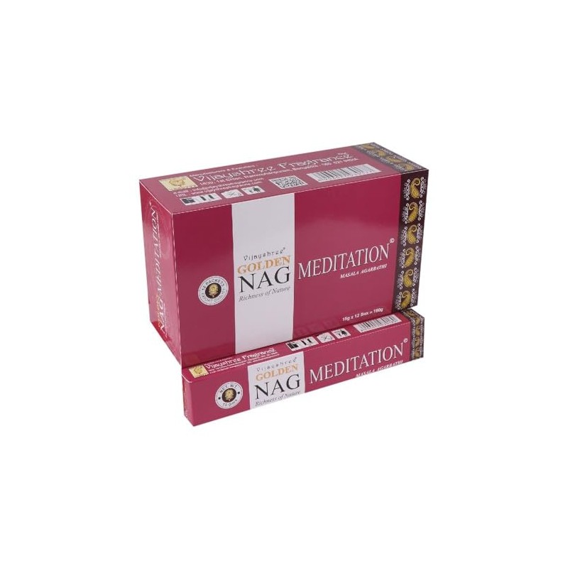 Golden Nag Meditation Incense 15 g