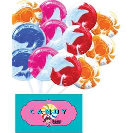 Life Saver Swirl Lollipops 100 Count Halloween Party Trick or Treat Candy Wrapped Swirled Suckers 4 flavors