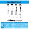 4PCS Woodworking Square Drill Bits Set HSS Wear Resistant 1/4in