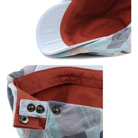 PanPacSight Men's Newsboy Gatsby Hat Vintage Beret Flat Hunting Cap for Boyfriend & Father, Colorful Plaid News Boy Cap for Men