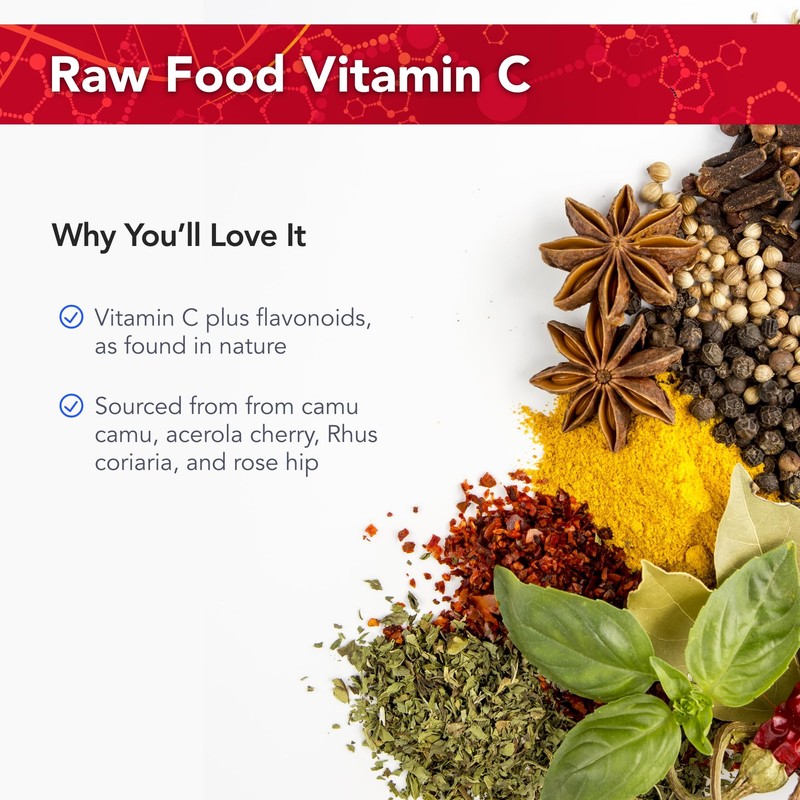 Physician's Strength Power-C - 90 Capsules - Raw Food Vitamin