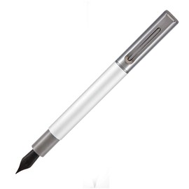 Monteverde USA Ritma Fountain Pen in Silver – Extra Fine Nib, Precision JoWo Stainless Steel, Refillable Ink Cartridge/Converter – Ideal for Professionals & Artists