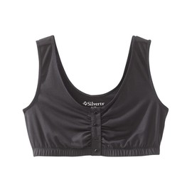 Women’s Front Snap Closure Adaptive Bra - Black 2XL