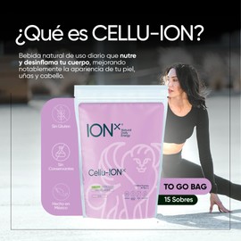 ION X | Cellu ion Bebida Isotónica en Polvo | A Base de Vitamina C | Sabor Limón y Miel de Abeja | 100% Natural | TO GO - 15 Sobres de 10 gr