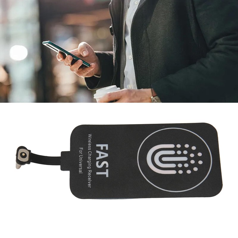 Cryfokt Wireless Receiver, Magnetic Suction Charging Patch, 5V, 2000mA, 75%/90%