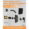 Compatible with moen T2473epbl Matte Black Shower Trim Kit, Genta