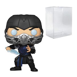 POP Movies: Mortal Kombat- Sub-Zero Pop! Vinyl Figure (Bundled with Compatible Pop Box Protector Case), 4 inches