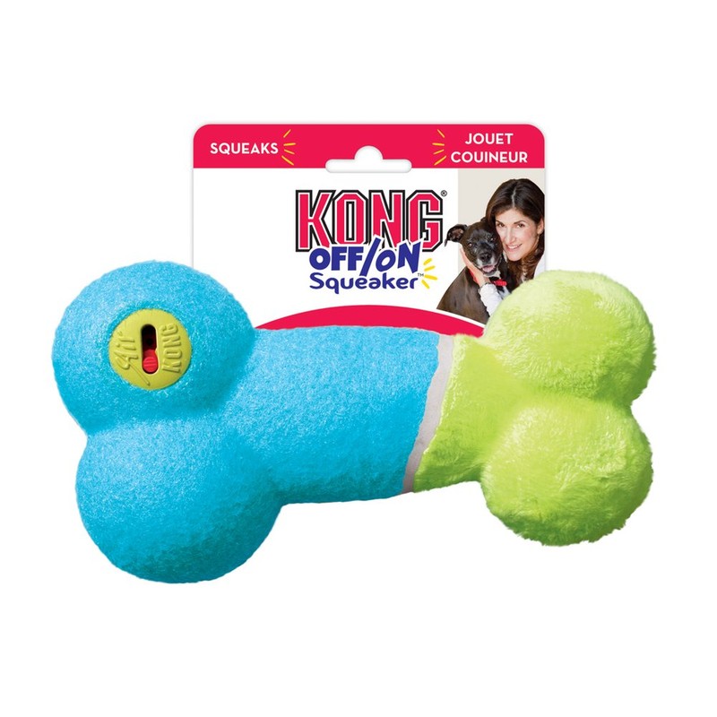 KONG Off/On Squeaker Bone Pequeño