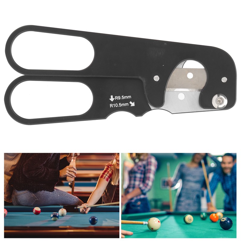 Pool Cue Tip Shaper Cutter Stainless Steel Removal Tool Billiards