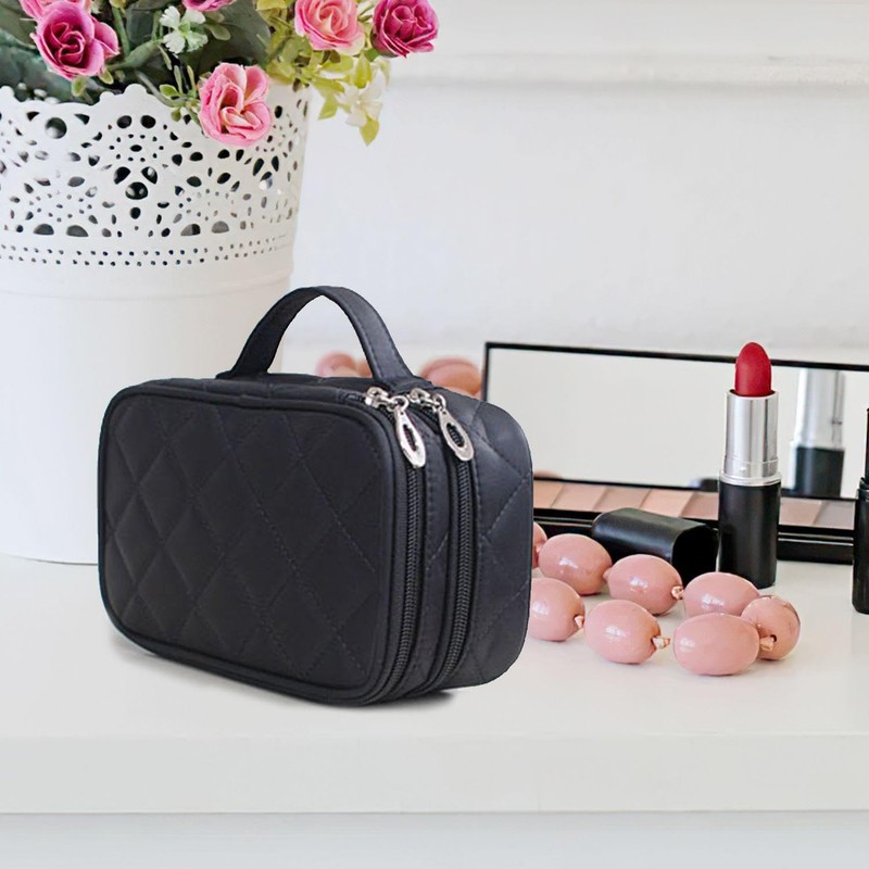 1 Waterproof Makeup Bag And 8 Makeup Brushes, Equipped With