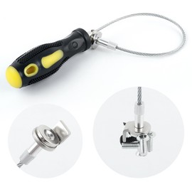 Aokdom Flexible Magnetic Oil Drain Plug Removal Tool,14.5inch Oil Drain Plug Tool with Strong Magnetism,Must Have Car Tools Fit Most Oil Pan Plug Screw Removal