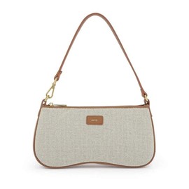 JW PEI Women's Eva Shoulder Handbag - Beige Canvas