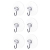 eZAKKA 45mm Transparent Suction Cup, Suction Cup Hooks Shower Wall