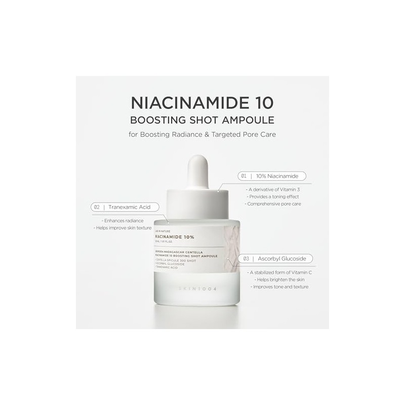 SKIN1004 Madagascar Centella Niacinamide 10 Boosting Shot Ampoule 30ml