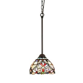 Chloe Lighting GRENVILLE Victorian-Style Dark Bronze 1 Light Ceiling Mini Pendant 8" Wide