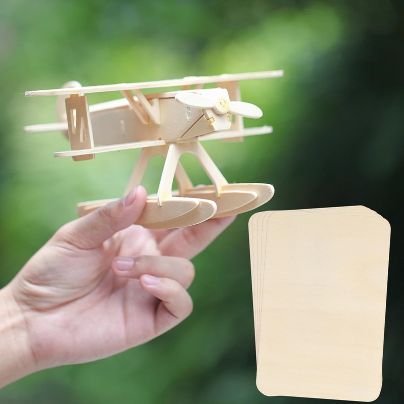50 PCS 6 x4 Inch Unfinished Basswood Blanks, Rectangle Wood
