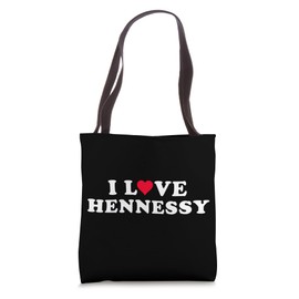 I Love Hennessy Matching Girlfriend Boyfriend Hennessy Name Tote Bag