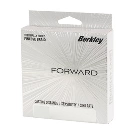 Berkley Forward Braided Fishing Line, Crystal, 12 lb 5.4 kg, 150 yd 137 m, Built for Forward Facing Sonar, Highly Sensitive, Easy to Cast, Perfect for Finesse Presentations