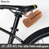 Darcis Leather Bicycle Bag in Brown - Saddle Bag with