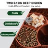 Hermit Crab Hideout with Dual Food Bowls, 2-in-1 Cave Shelter