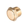 sourcing map 10pcs Brass Silencer G1/4 Adjustable Silencer G Brass