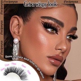 Fluffy Thick Lash Clusters DIY Eyelash Extension 10-18MIX D Curl Lash Clusters 100D Wispy Individual Eyelash Extensions Clusters Lashes DIY Fluffy Lash for Beginners by Focipeysa