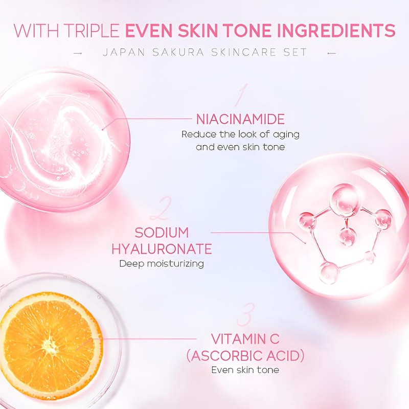 Laikou Set de Cuidado Facial Sakura para Adolescentes