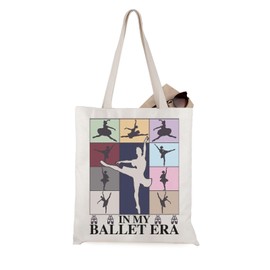 WCGXKO Dancing Lover Gift Ballet Gift In My Ballet Era Tote Bag Ballerina Gift Dance Team Gift Ballet Lover Gift (My Ballet Era Tote)