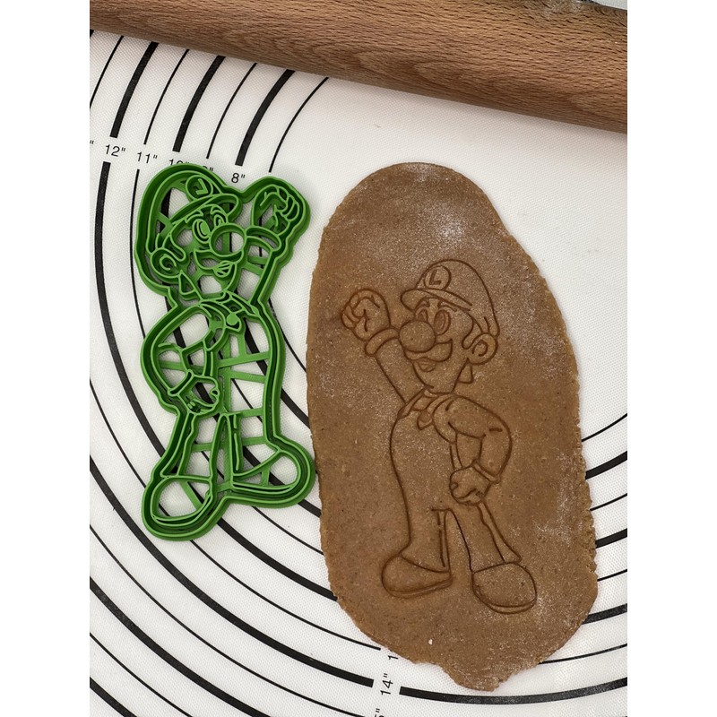 Cool Luigi Cookie Cutter & Mold Produced by 3D Kitchen