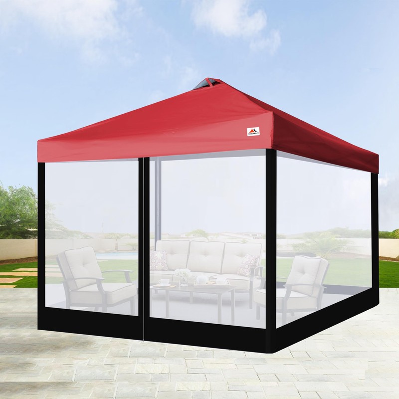 SCOCANOPY Replacement Mesh sidewall for Most 10x10 Canopy Or Gazebo,(Black)