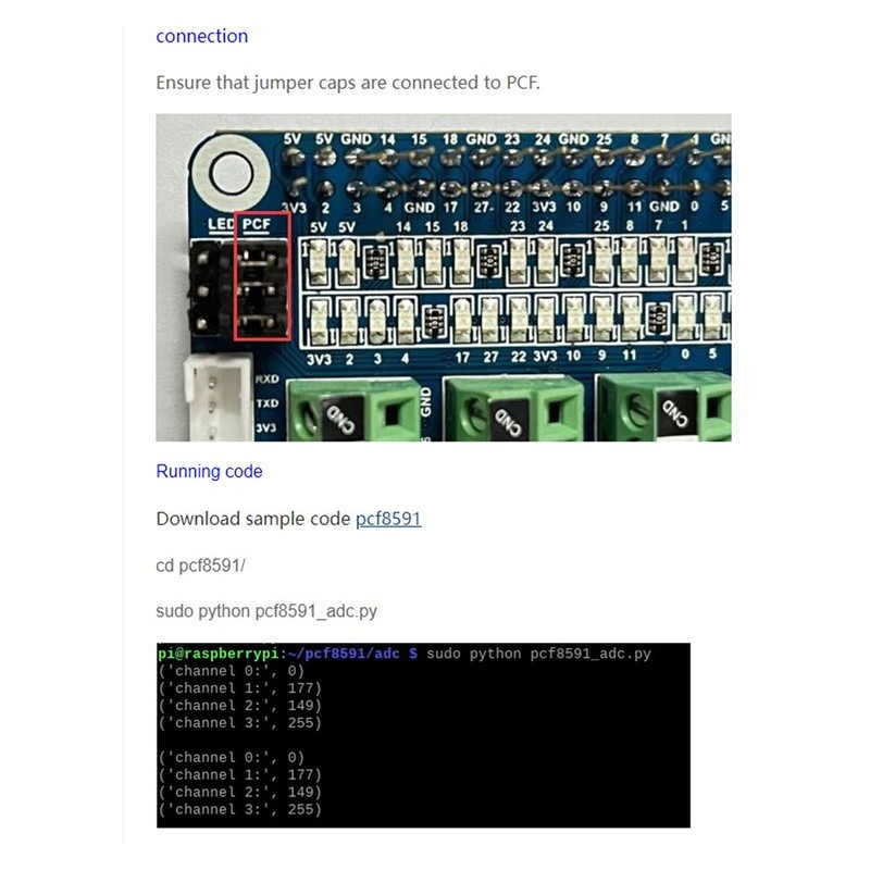 Sensor Expansion Board for 4B 3B CM4 PCF8591 LED GPIO