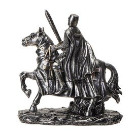 Pacific Giftware Medieval Knight on Horse with Armor Figurine Perfect Decor Piece for Collectors, Gifts, and Tabletop or Office Desk Display for Home or Office Decor 6 Inches