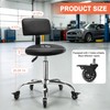 LWADALN Shop Stool with Backrest, Mechanic Garage Stool for Workshop,