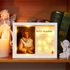 WOODEXPE Sympathy Gift LED Memorial Shadow Box Memorial Picture Frame