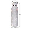 TISHAA Bling Dazzling Stylish Rhinestone Refillable Reusable Stainless Steel Water