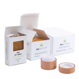Kit Cuidado Facial cutis normal: Crema, exfoliante, contorno de ojos, jabón Beohemp